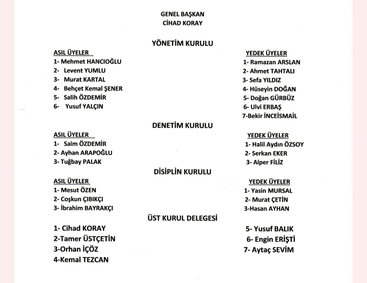 Ulaşım iş sendikası Yönetim Kurulu 